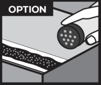 Sprinkle on Tread Grit® (HD, LD or WS) for customized texture (see Data Sheets).